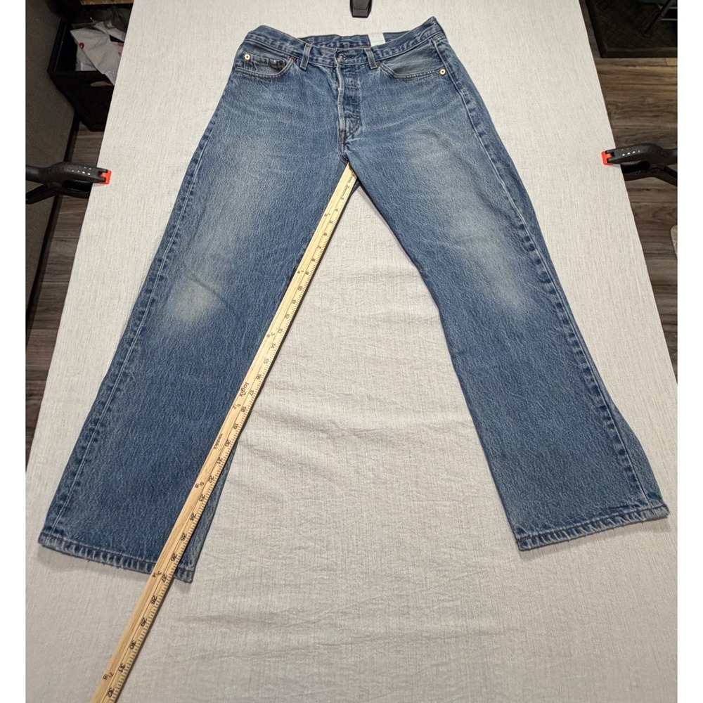 Levi's 501 Original Fit Jeans Men's 35x31 Denim Button Fly Straight Leg Vintage